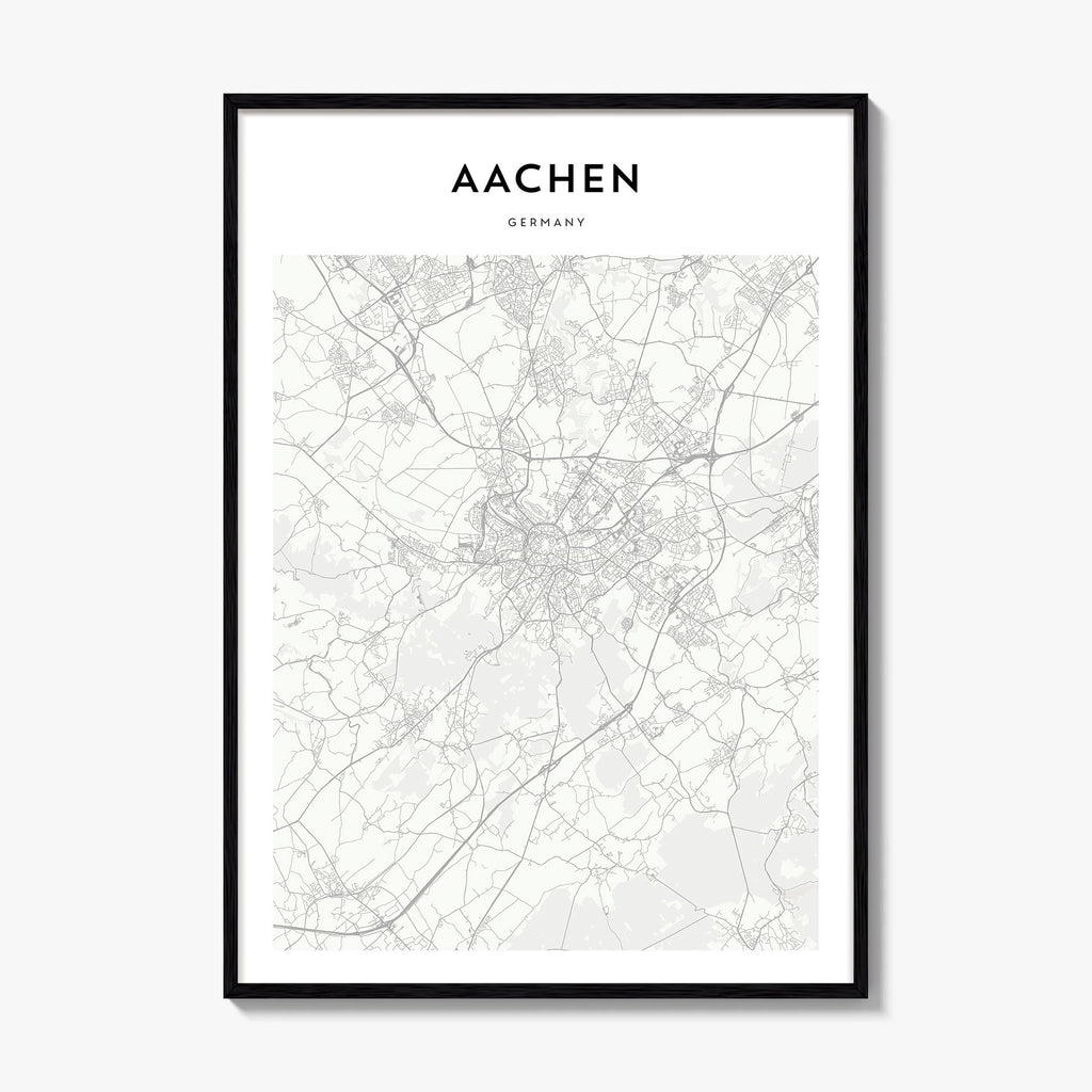 Aachen Map Poster