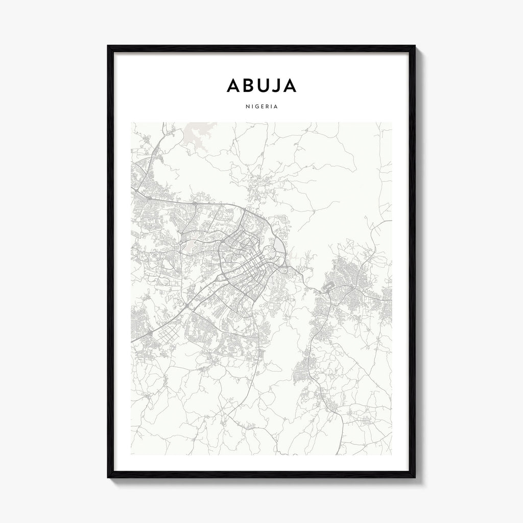 Abuja Map Poster