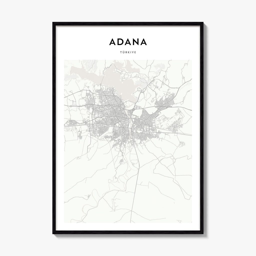 Adana Map Poster