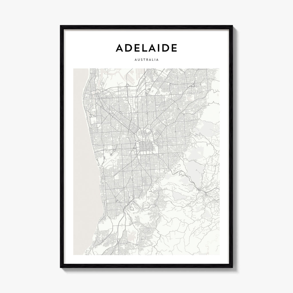 Adelaide Map Poster