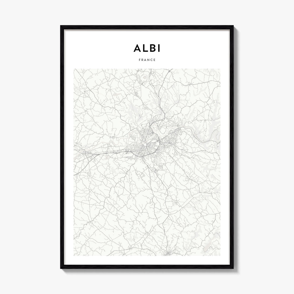 Albi Map Poster