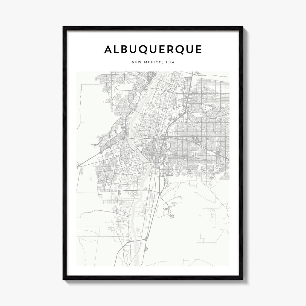 Albuquerque Map Poster