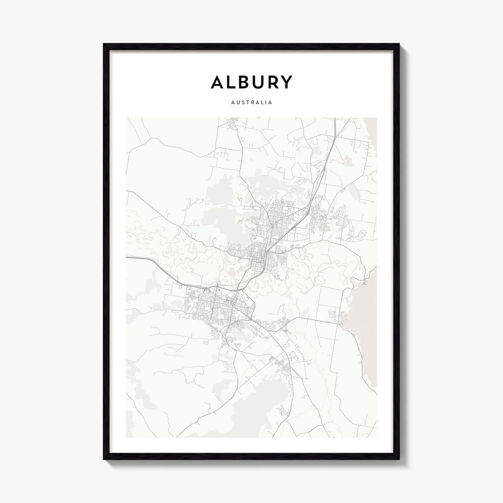 Albury Map Poster