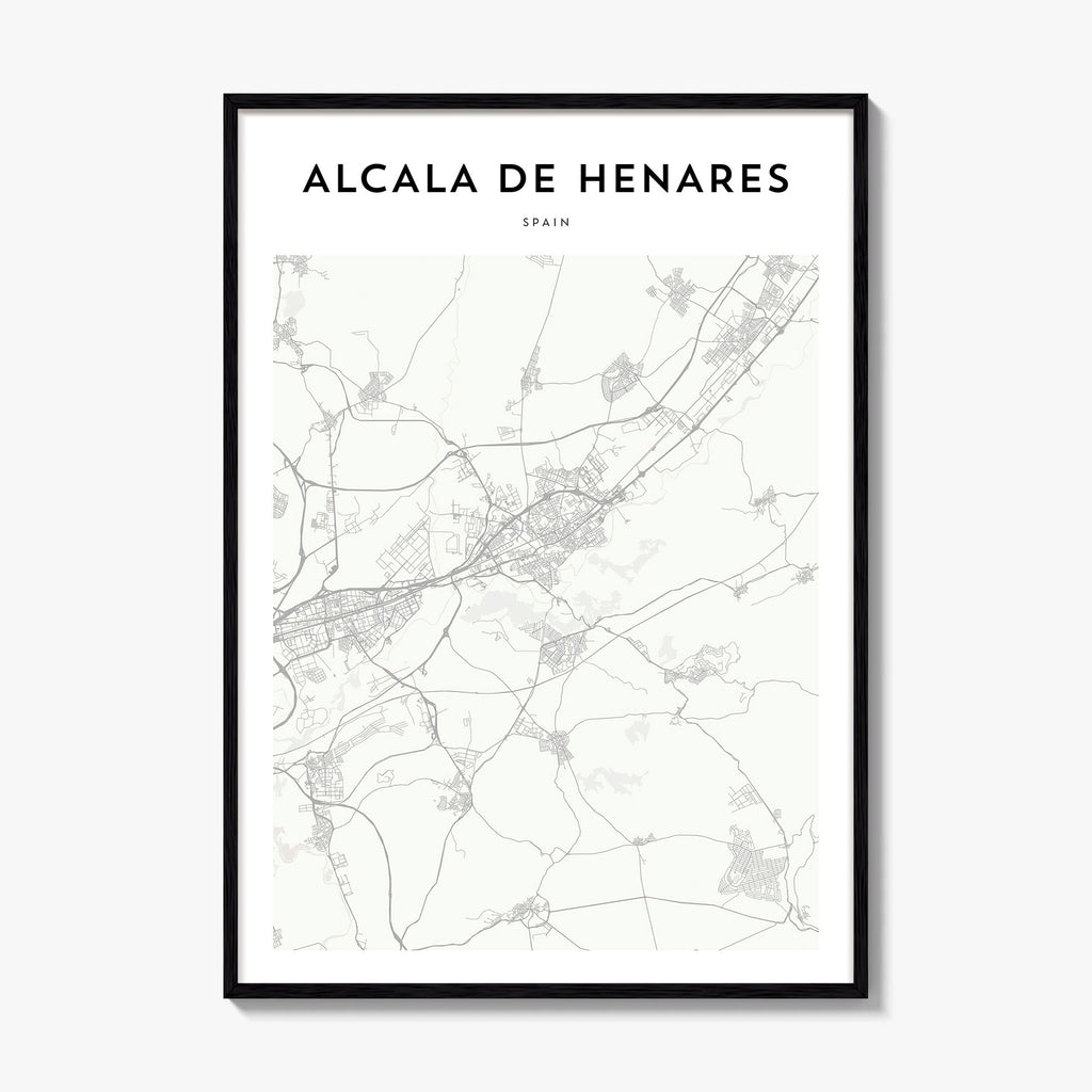 Alcala De Henares Map Poster