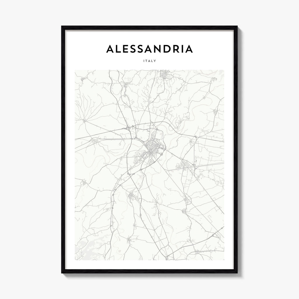 Alessandria Map Poster