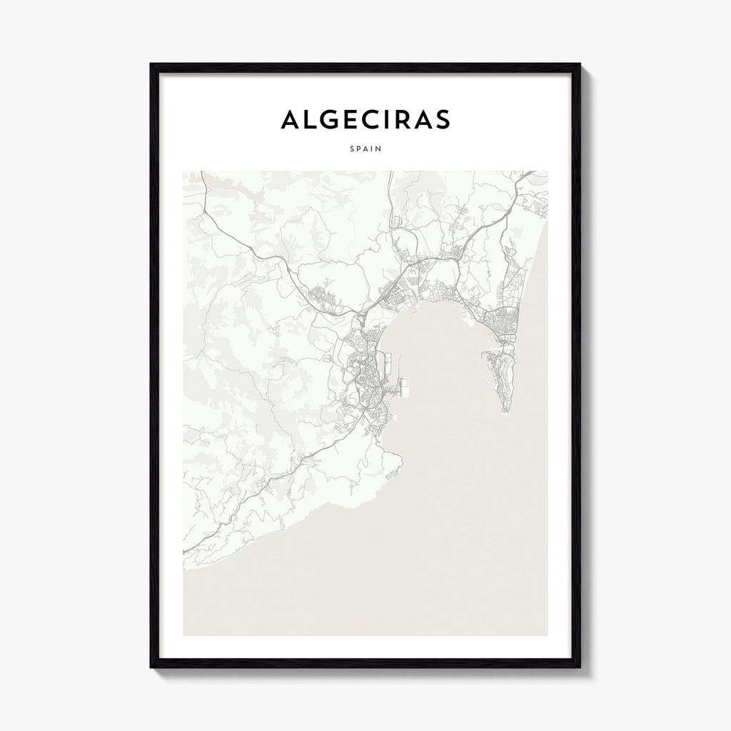 Algeciras Map Poster