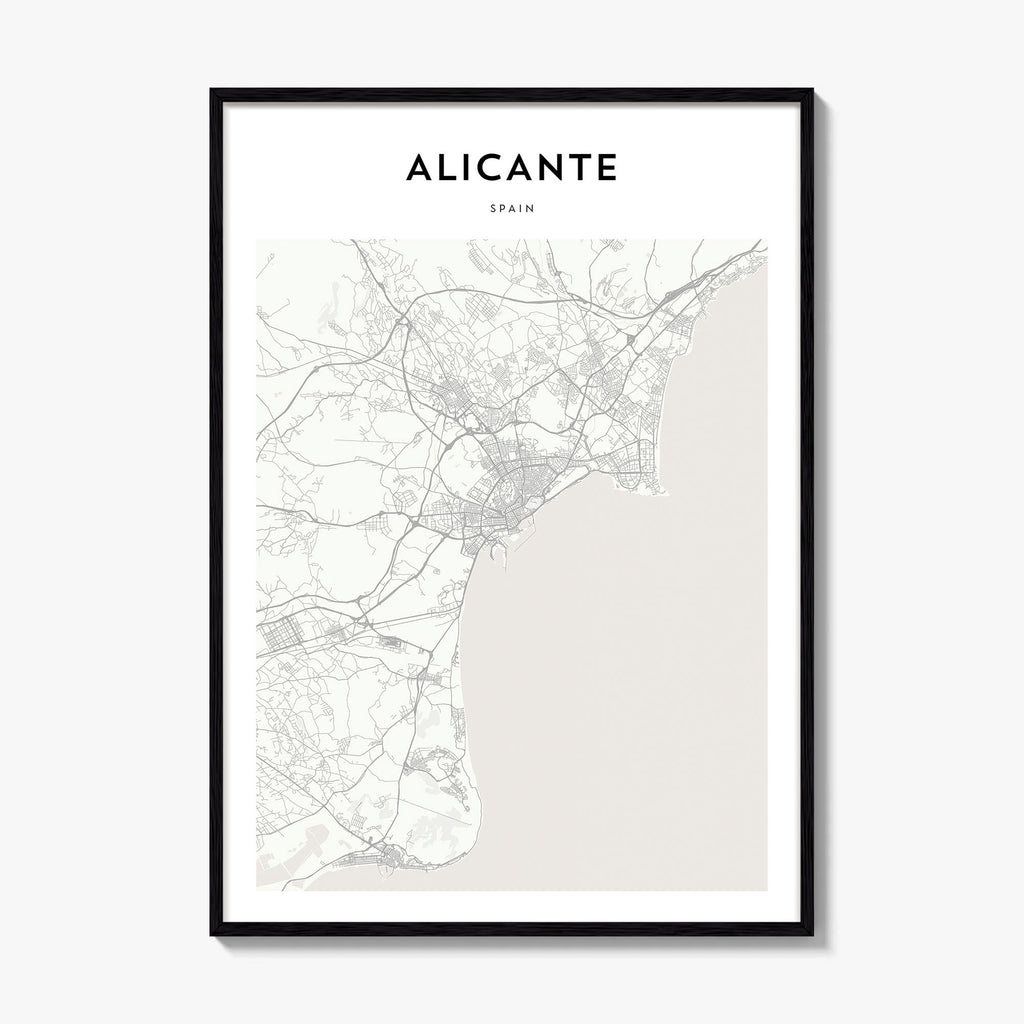 Alicante Map Poster
