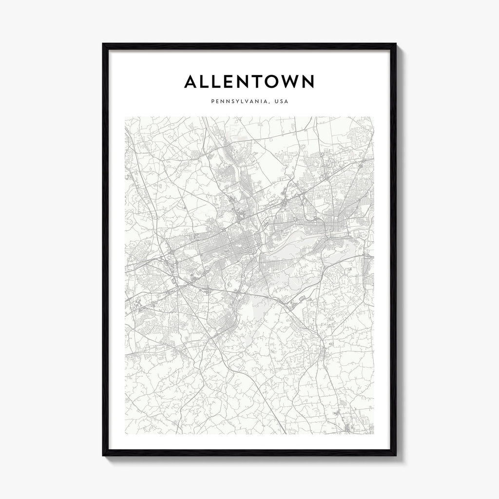 Allentown Map Poster