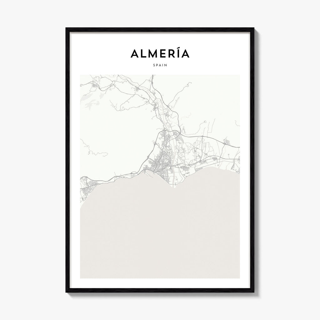 Almeria Map Poster