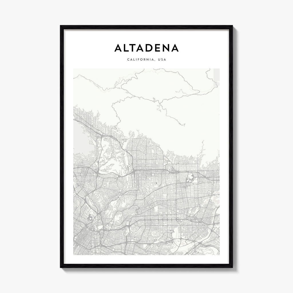 Altadena Map Poster
