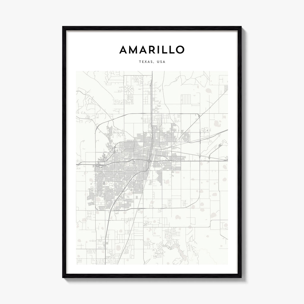 Amarillo Map Poster