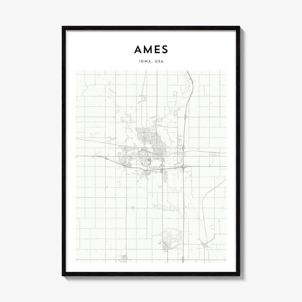 Ames Map Poster