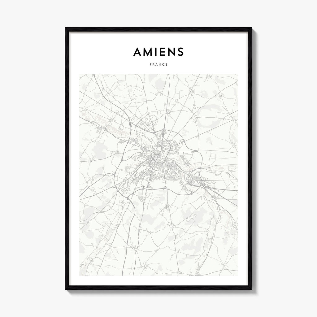 Amiens Map Poster