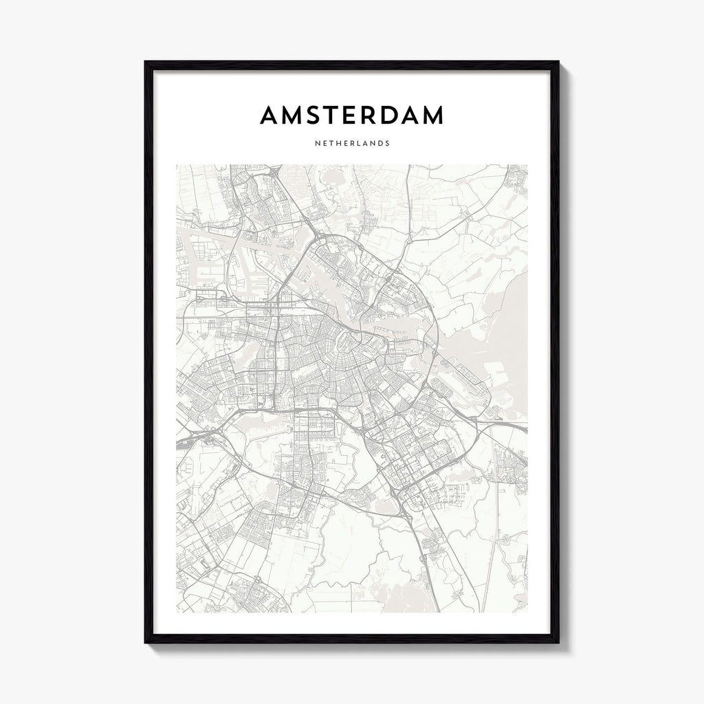 Amsterdam Map Poster