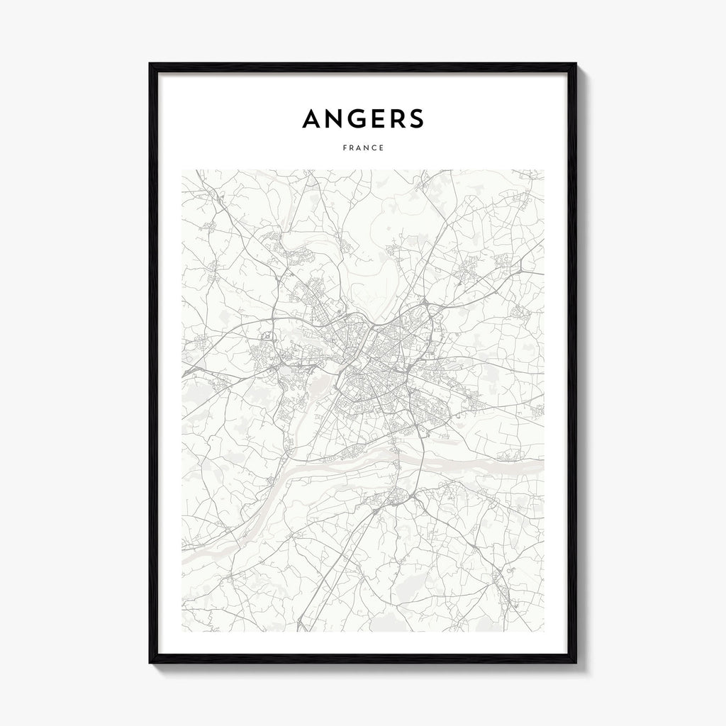 Angers Map Poster