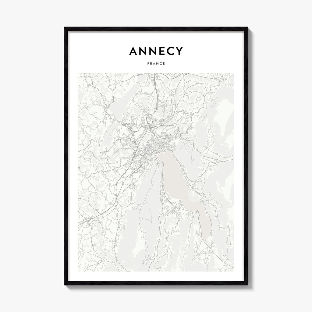 Annecy Map Poster