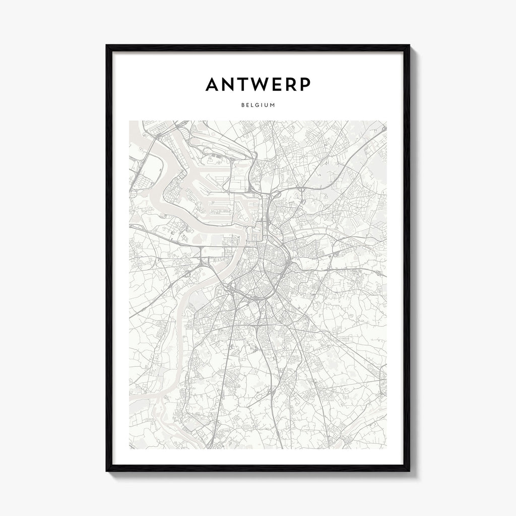 Antwerp Map Poster