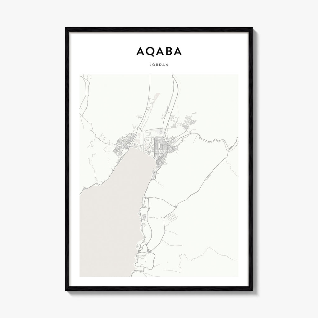 Aqaba Map Poster