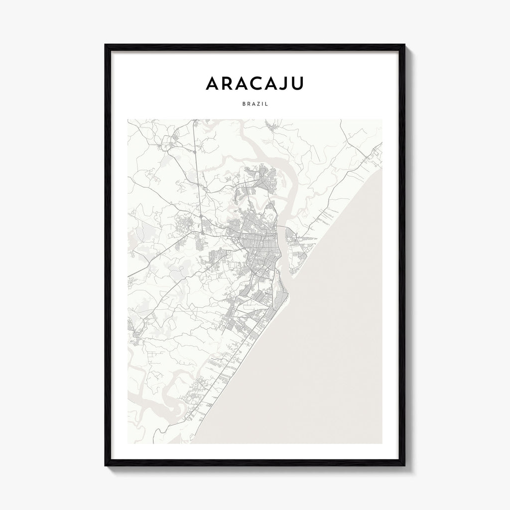 Aracaju Map Poster
