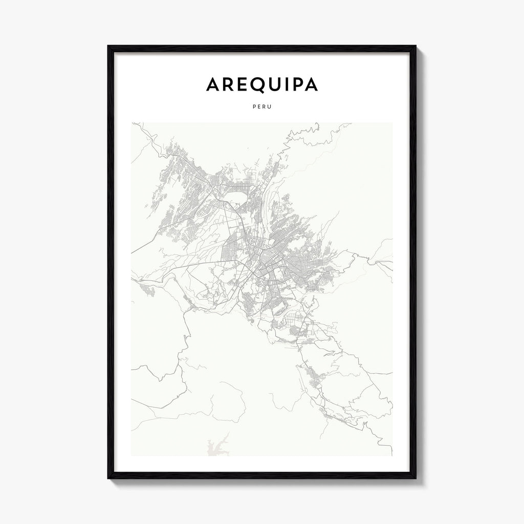 Arequipa Map Poster