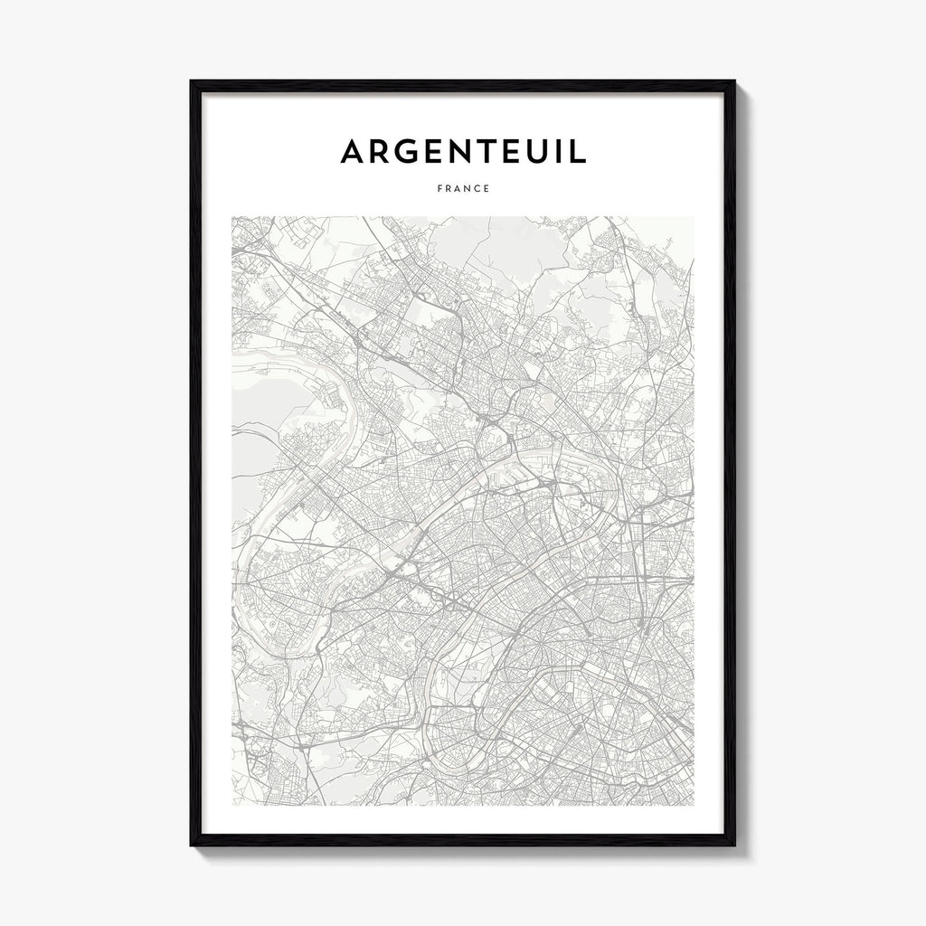 Argenteuil Map Poster