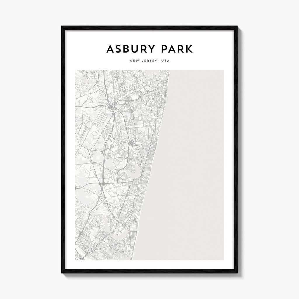 Asbury Park Map Poster