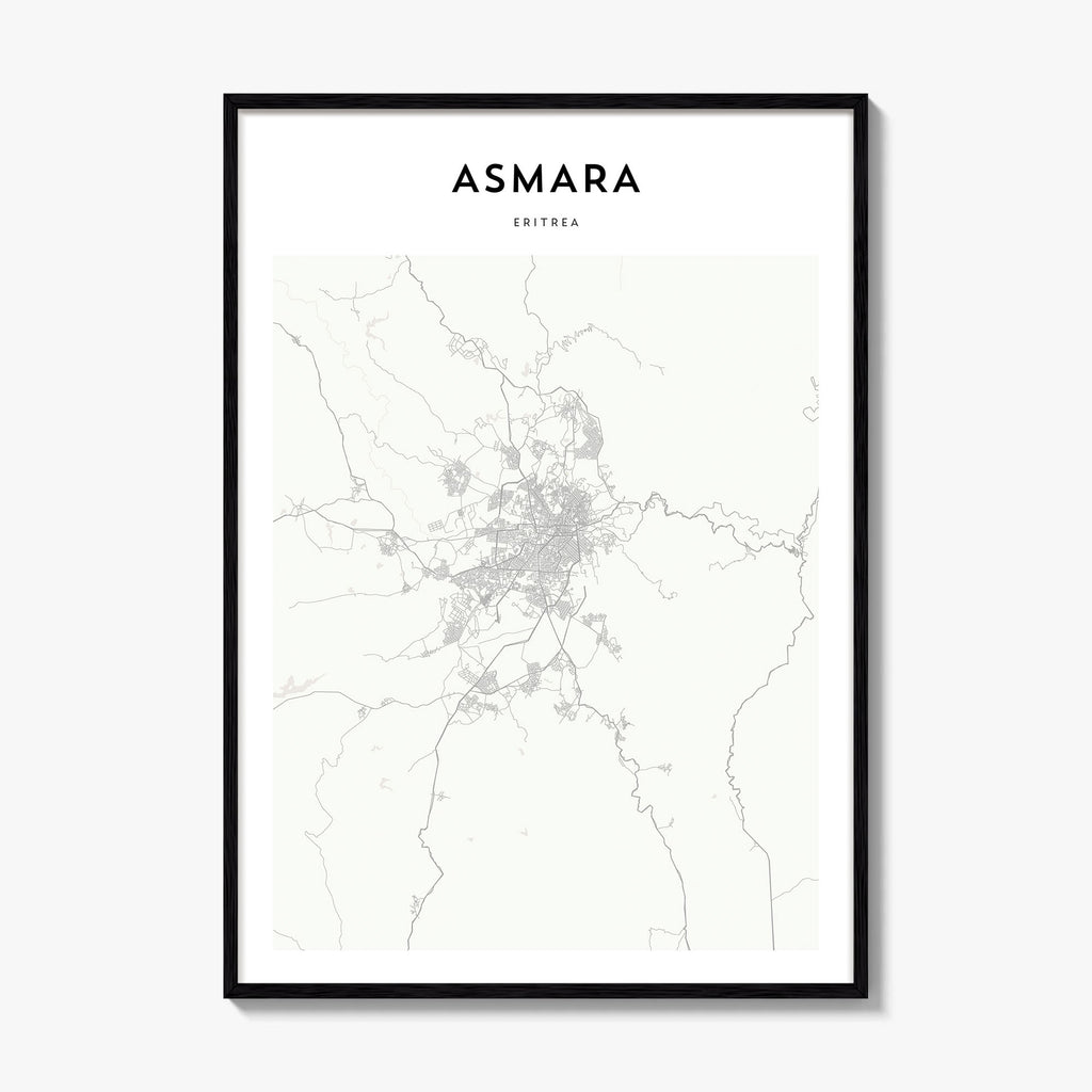 Asmara Map Poster