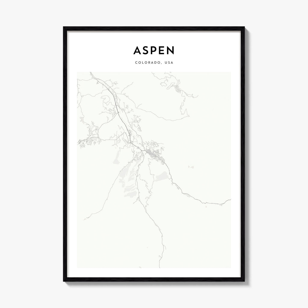 Aspen Map Poster