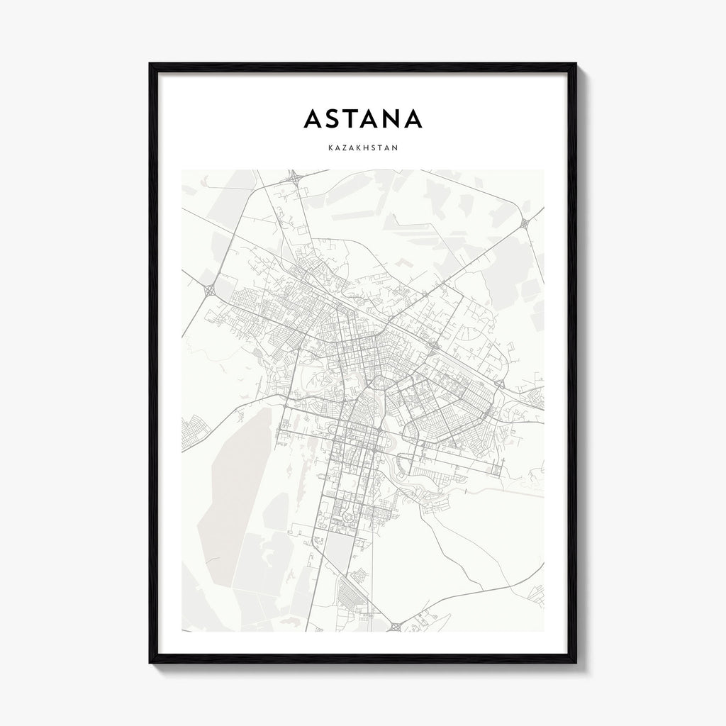 Astana Map Poster