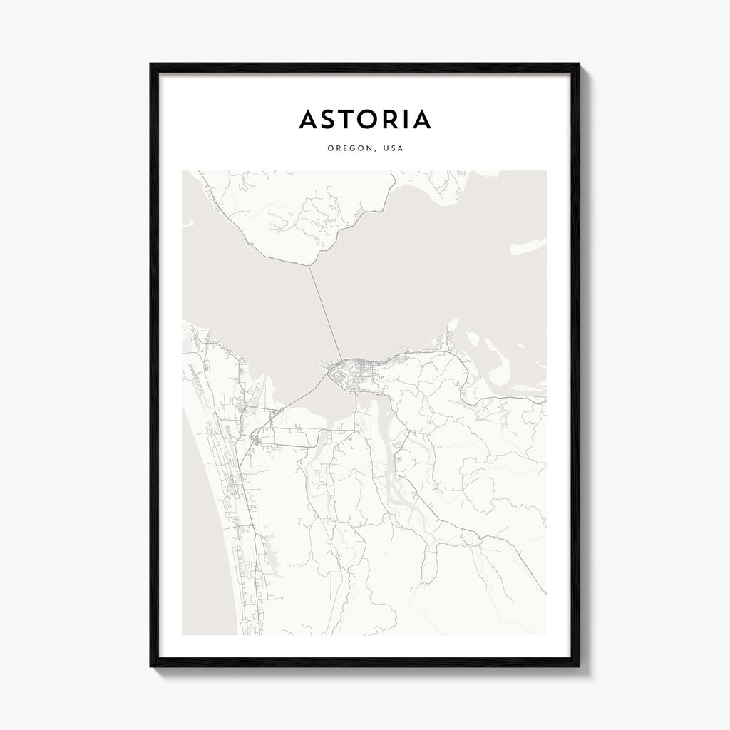 Astoria Oregon Map Poster