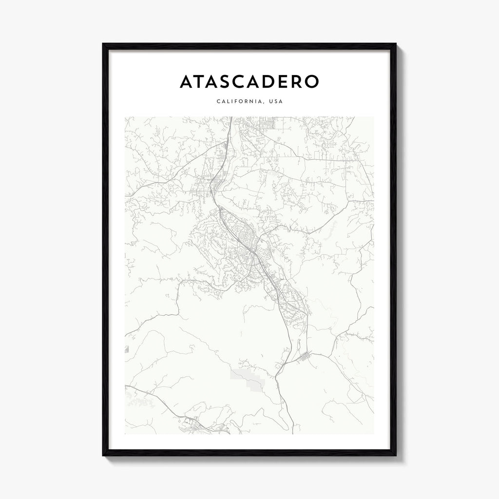 Atascadero Map Poster