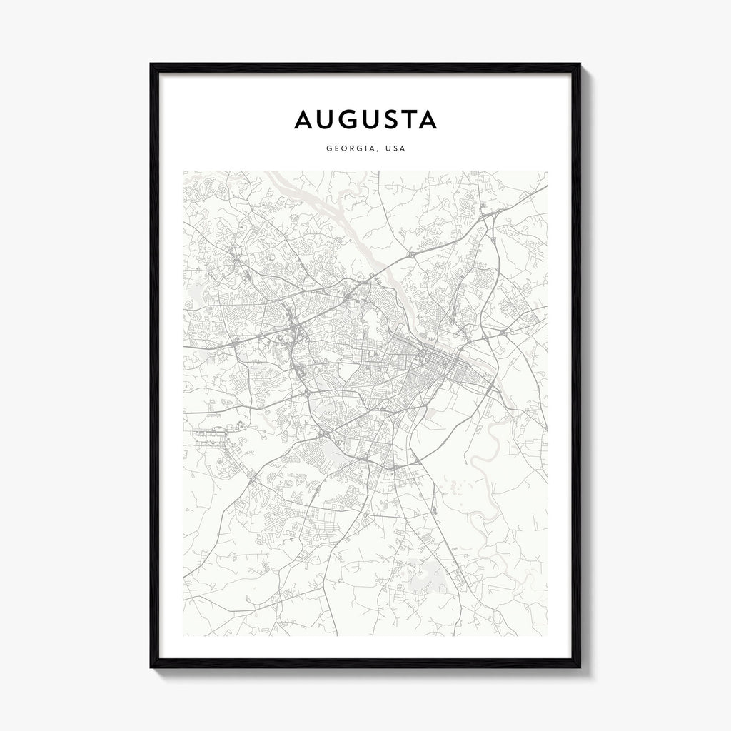 Augusta Map Poster