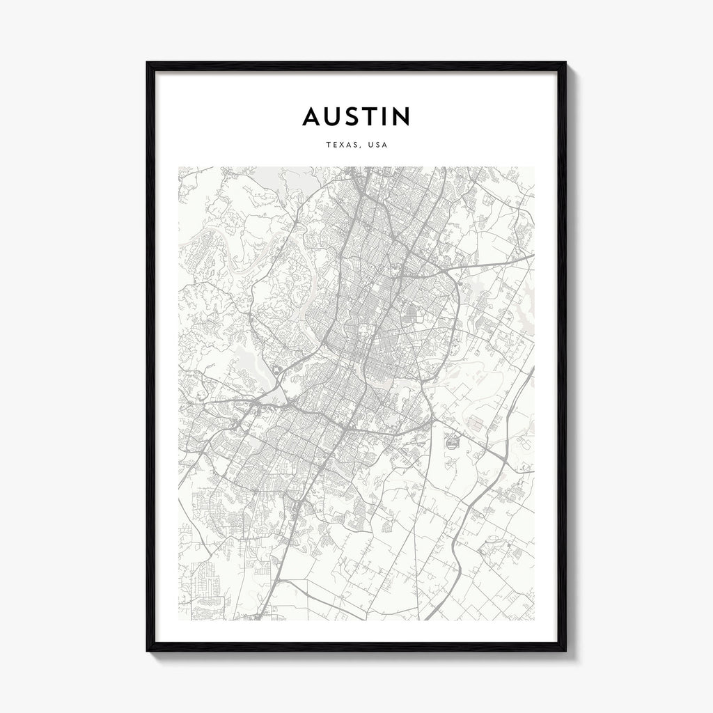 Austin Map Poster