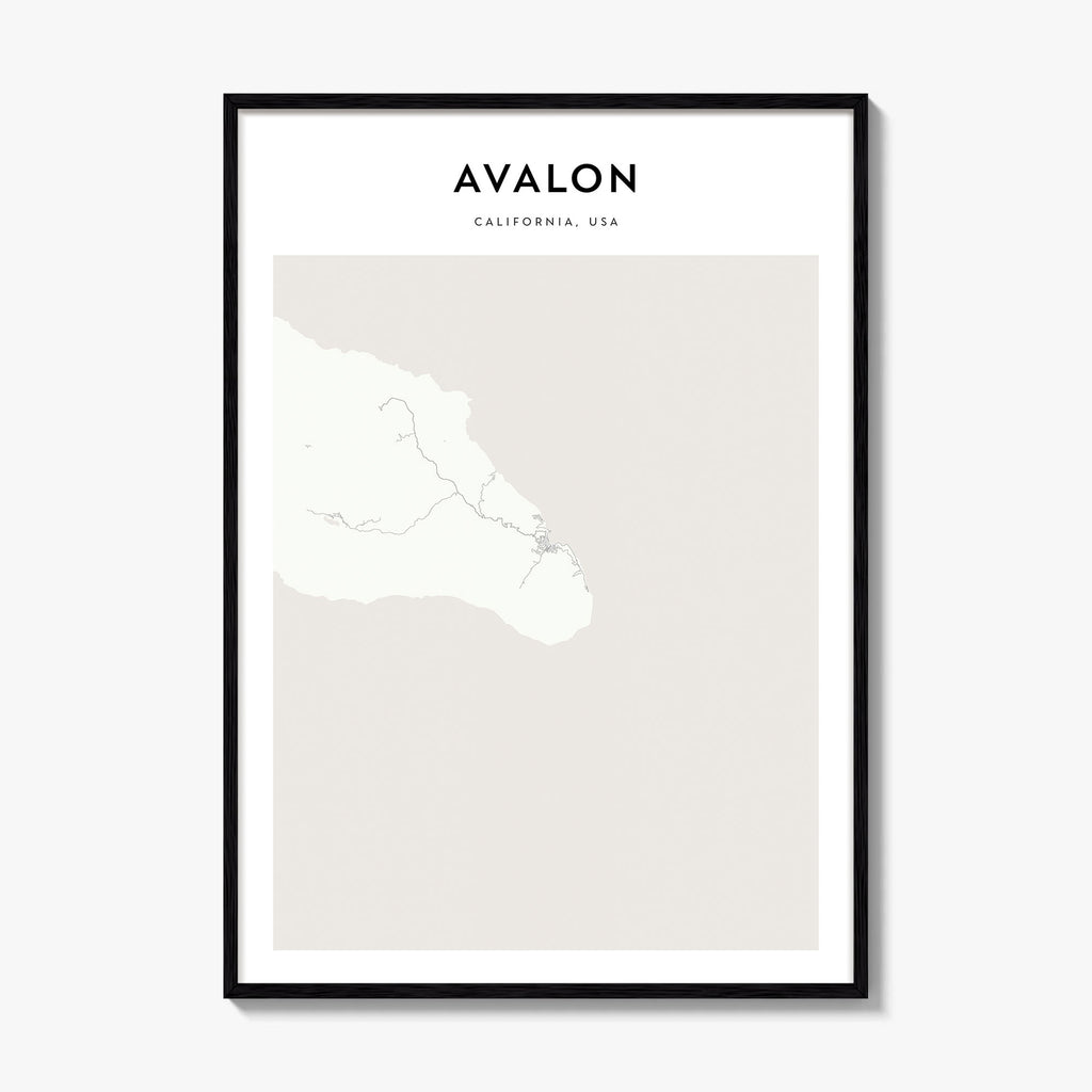 Avalon Map Poster