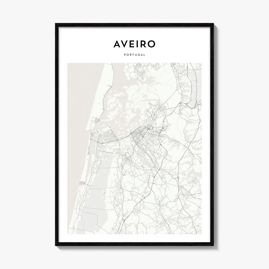 Aveiro Map Poster