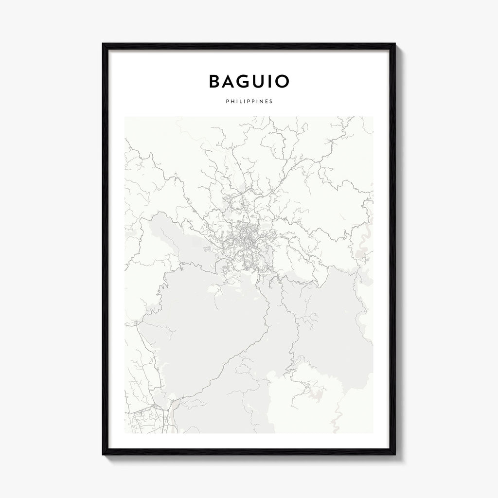 Baguio Map Poster