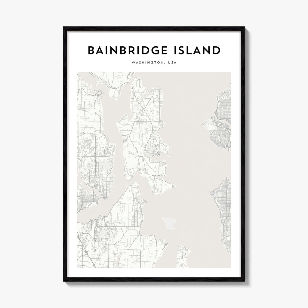 Bainbridge Island Map Poster