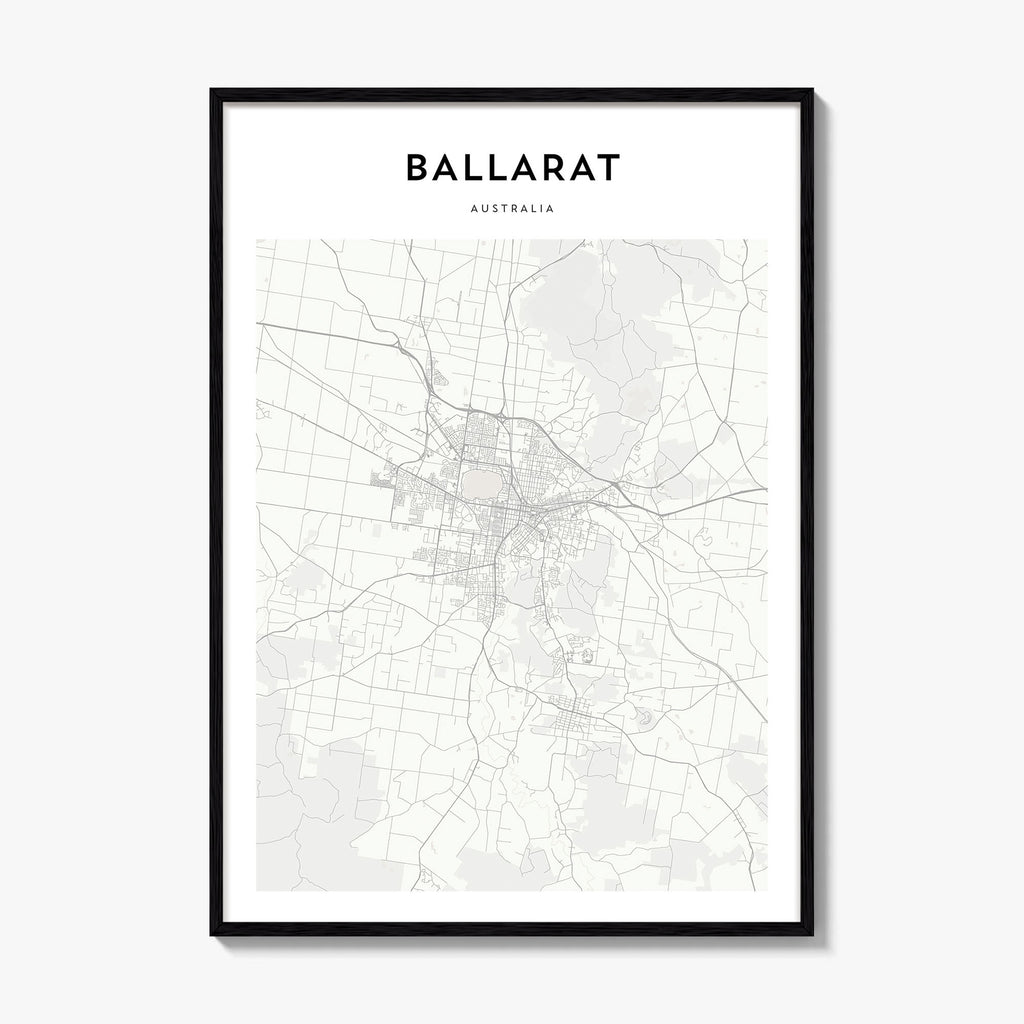 Ballarat Map Poster