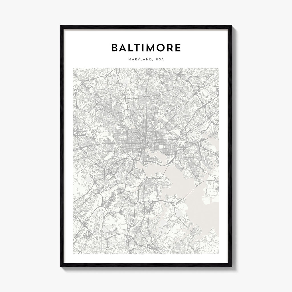 Baltimore Map Poster