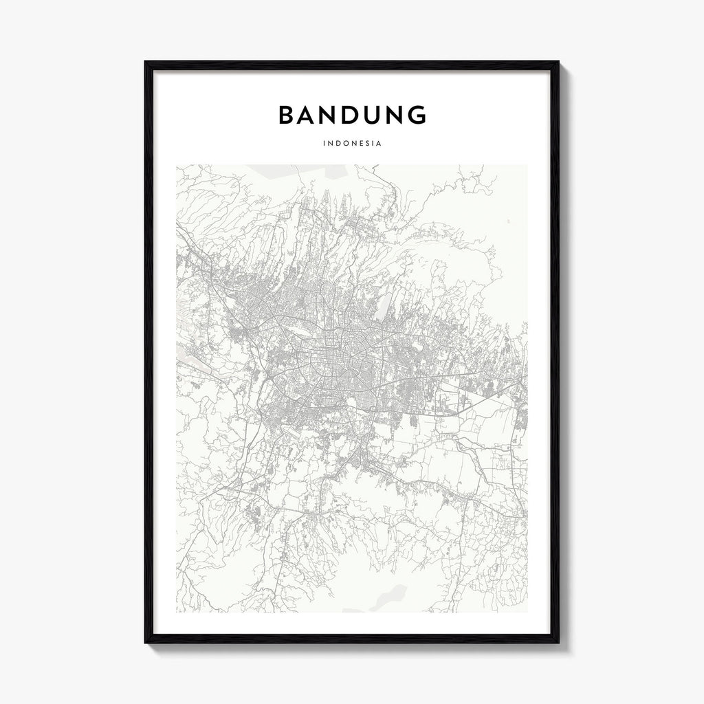 Bandung Map Poster