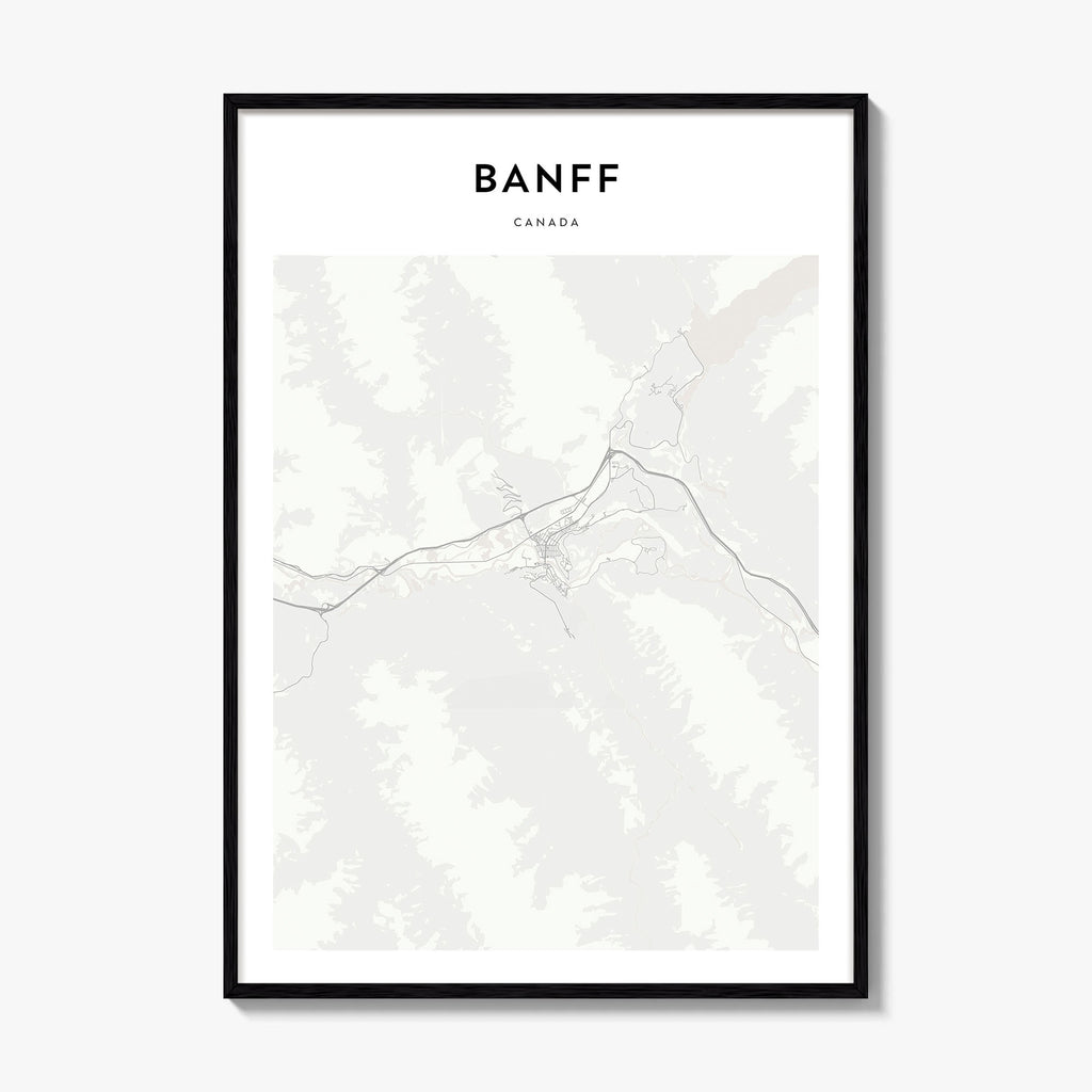 Banff Map Poster