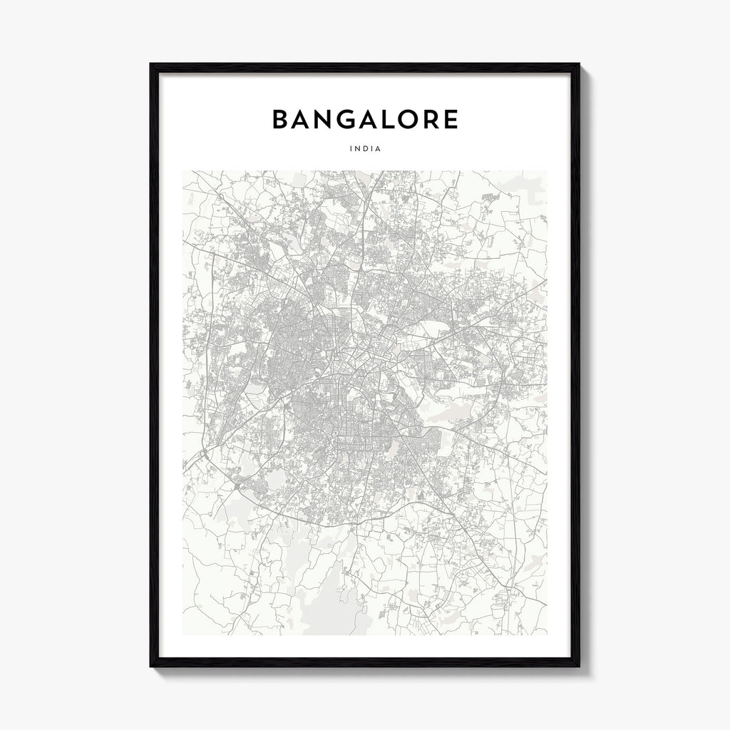 Bangalore Map Poster