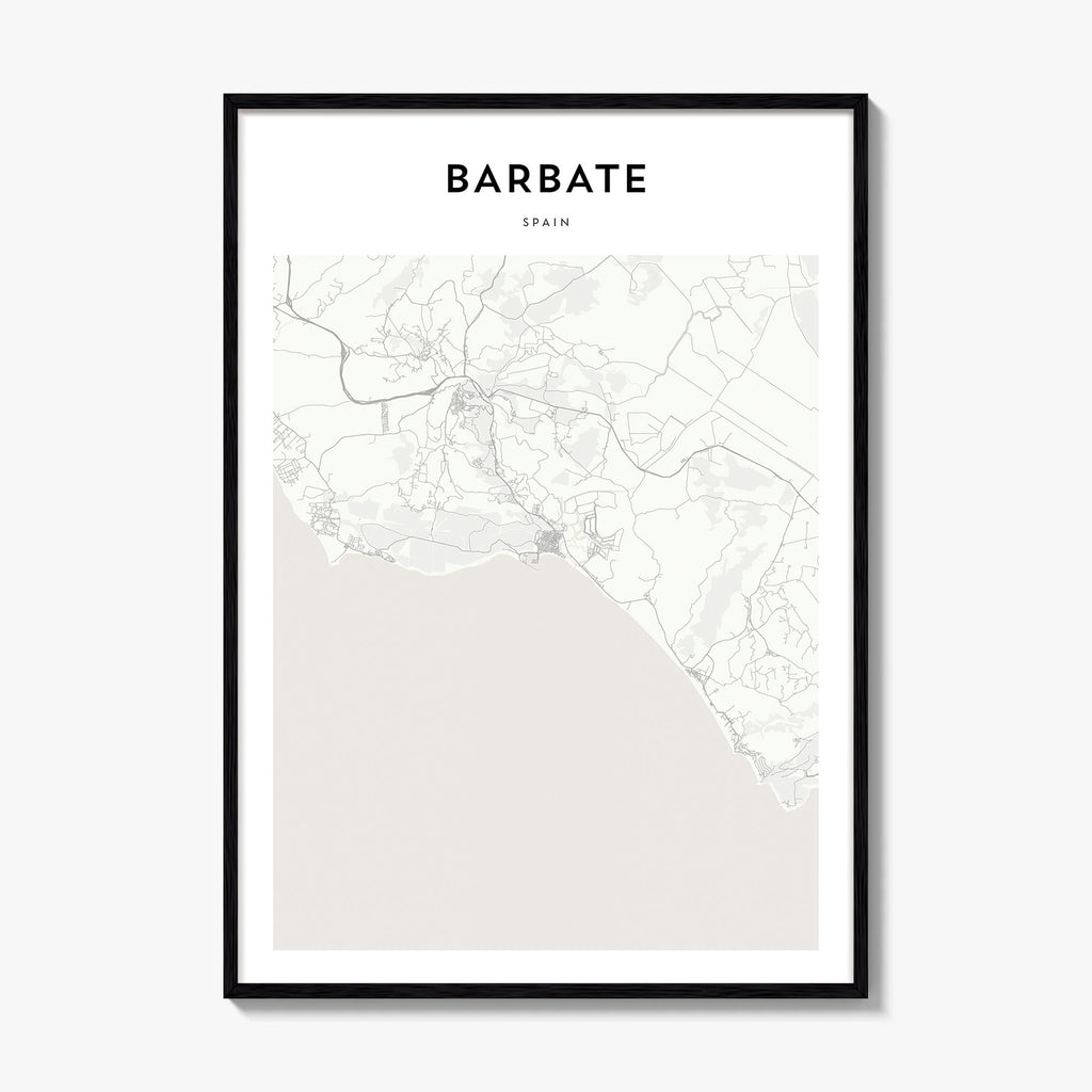 Barbate Map Poster