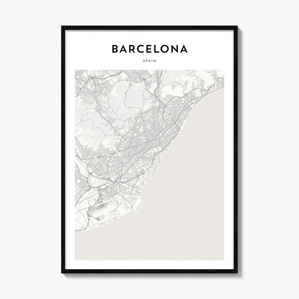 Barcelona Map Poster