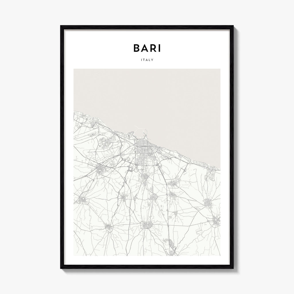 Bari Map Poster