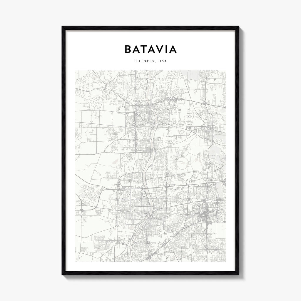 Batavia Map Poster