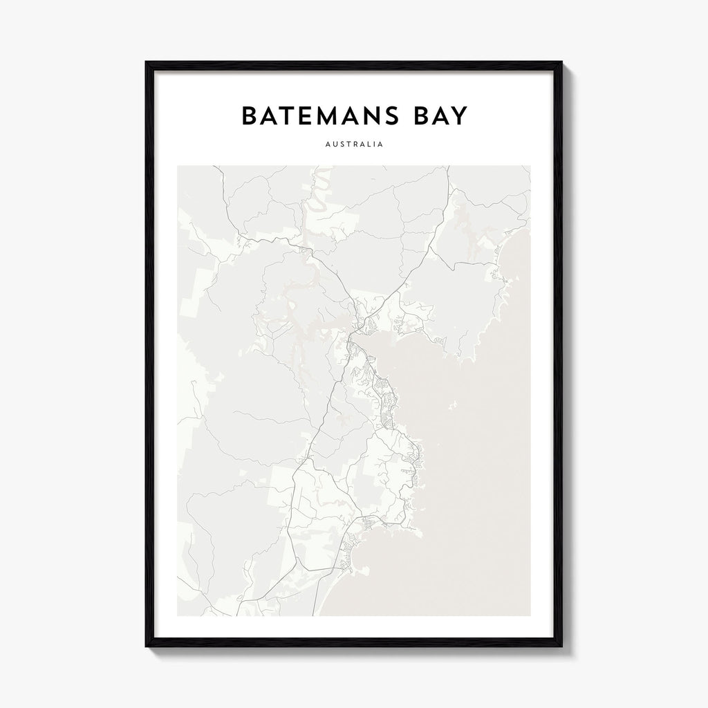 Batemans Bay Map Poster