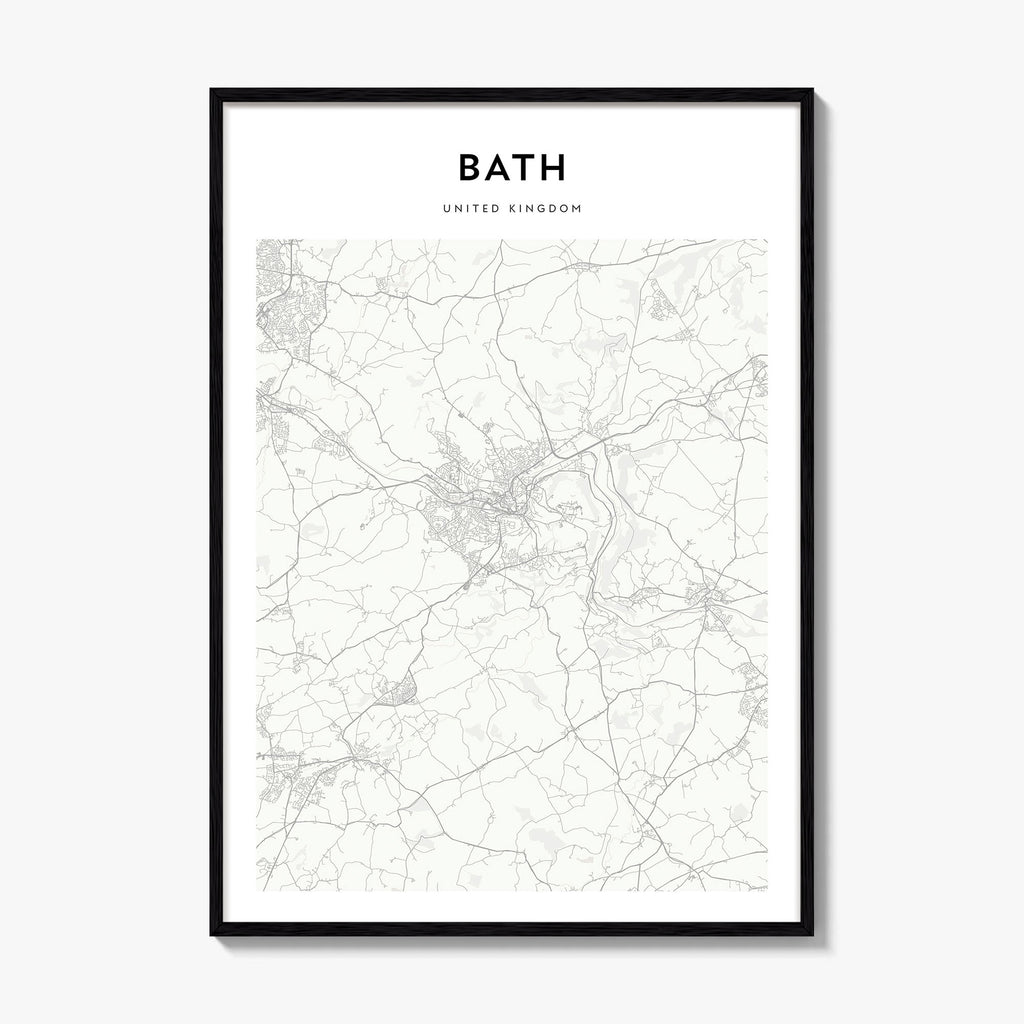 Bath Map Poster