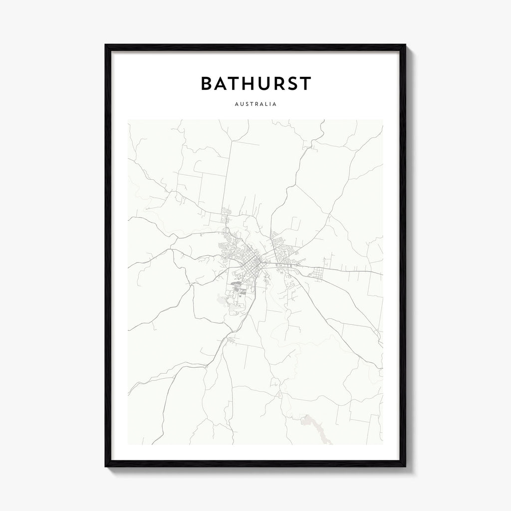 Bathurst Map Poster