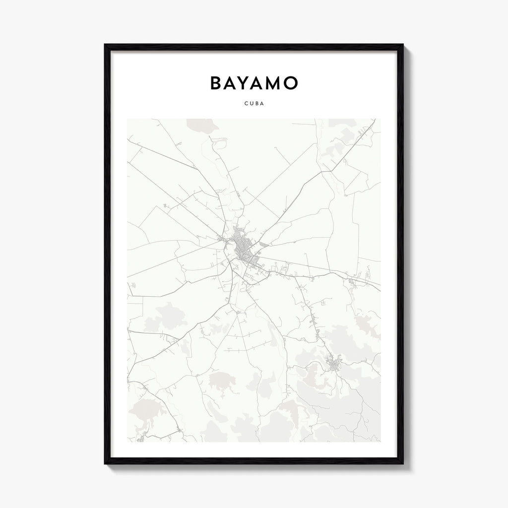 Bayamo Map Poster